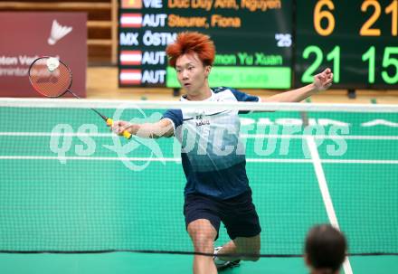 Badminton. Oesterreichische Meisterschaften.  Simon Yu Xuan Wang.   Klagenfurt, am 30.1.2026
Foto: Kuess
www.qspictures.net
---
pressefotos, pressefotografie, kuess, qs, qspictures, sport, bild, bilder, bilddatenbank