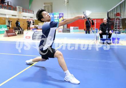 Badminton. Oesterreichische Meisterschaften.  Martin Zhang.  Klagenfurt, am 30.1.2026
Foto: Kuess
www.qspictures.net
---
pressefotos, pressefotografie, kuess, qs, qspictures, sport, bild, bilder, bilddatenbank