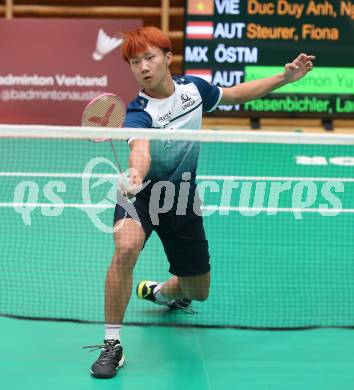Badminton. Oesterreichische Meisterschaften.  Simon Yu Xuan Wang.   Klagenfurt, am 30.1.2026
Foto: Kuess
www.qspictures.net
---
pressefotos, pressefotografie, kuess, qs, qspictures, sport, bild, bilder, bilddatenbank
