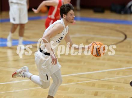 Basketball 2. Liga 2025/2026. Grunddurchgang 16. Runde.  KOS Celovec gegen Upper Austrian Ballers.  Simon Siencnik  (KOS), Klagenfurt, am 31.1.2026
Foto: Kuess
---
pressefotos, pressefotografie, kuess, qs, qspictures, sport, bild, bilder, bilddatenbank