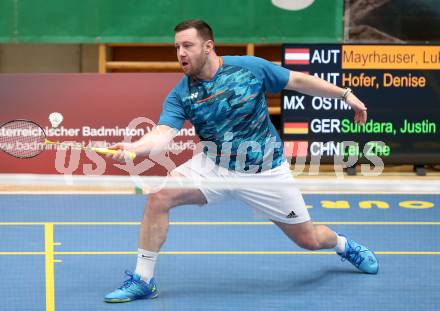 Badminton. Oesterreichische Meisterschaften.  Lukas Mayrhauser.   Klagenfurt, am 30.1.2026
Foto: Kuess
www.qspictures.net
---
pressefotos, pressefotografie, kuess, qs, qspictures, sport, bild, bilder, bilddatenbank