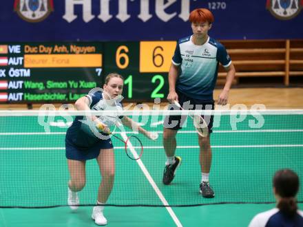 Badminton. Oesterreichische Meisterschaften.  Laura Hasenbichler, Simon Yu Xuan Wang.   Klagenfurt, am 30.1.2026
Foto: Kuess
www.qspictures.net
---
pressefotos, pressefotografie, kuess, qs, qspictures, sport, bild, bilder, bilddatenbank