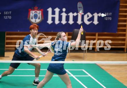 Badminton. Oesterreichische Meisterschaften.  Laura Hasenbichler, Simon Yu Xuan Wang.   Klagenfurt, am 30.1.2026
Foto: Kuess
www.qspictures.net
---
pressefotos, pressefotografie, kuess, qs, qspictures, sport, bild, bilder, bilddatenbank
