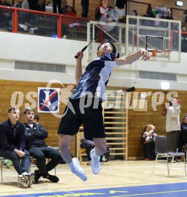 Badminton. Oesterreichische Meisterschaften.  Martin Zhang.  Klagenfurt, am 30.1.2026
Foto: Kuess
www.qspictures.net
---
pressefotos, pressefotografie, kuess, qs, qspictures, sport, bild, bilder, bilddatenbank