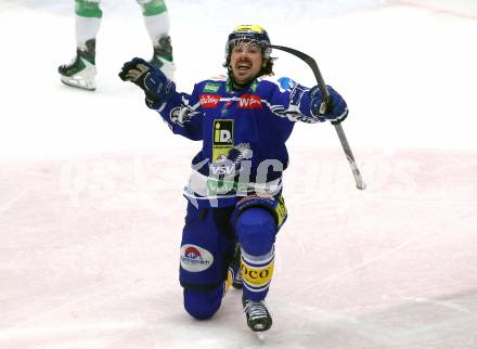 Eishockey ICE Bundesliga.  Winn2day ICE Hockey League. VSV gegen Olimpija Ljubljana.  Torjubel Adam Helewka  (VSV). Klagenfurt, am 1.2..2026
Foto: Kuess
www.qspictures.net
---
pressefotos, pressefotografie, kuess, qs, qspictures, sport, bild, bilder, bilddatenbank