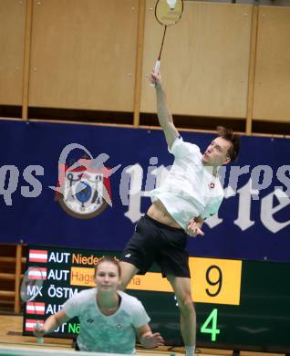 Badminton. Oesterreichische Meisterschaften.  Kai Niederhuber, Anna Hagspiel.    Klagenfurt, am 30.1.2026
Foto: Kuess
www.qspictures.net
---
pressefotos, pressefotografie, kuess, qs, qspictures, sport, bild, bilder, bilddatenbank