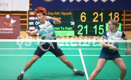 Badminton. Oesterreichische Meisterschaften.  Laura Hasenbichler,  Simon Yu Xuan Wang     Klagenfurt, am 30.1.2026
Foto: Kuess
www.qspictures.net
---
pressefotos, pressefotografie, kuess, qs, qspictures, sport, bild, bilder, bilddatenbank