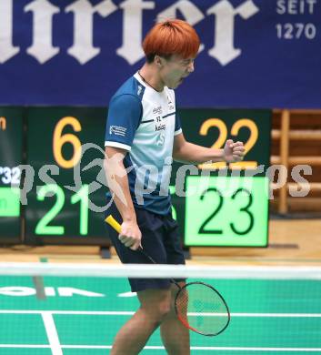 Badminton. Oesterreichische Meisterschaften.   Simon Yu Xuan Wang     Klagenfurt, am 30.1.2026
Foto: Kuess
www.qspictures.net
---
pressefotos, pressefotografie, kuess, qs, qspictures, sport, bild, bilder, bilddatenbank