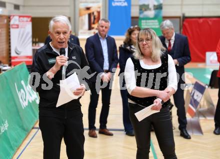 Badminton. Oesterreichische Meisterschaften.  Eroeffnung.     Klagenfurt, am 30.1.2026
Foto: Kuess
www.qspictures.net
---
pressefotos, pressefotografie, kuess, qs, qspictures, sport, bild, bilder, bilddatenbank