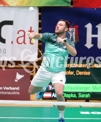 Badminton. Oesterreichische Meisterschaften.  Lukas Mayrhauser.    Klagenfurt, am 30.1.2026
Foto: Kuess
www.qspictures.net
---
pressefotos, pressefotografie, kuess, qs, qspictures, sport, bild, bilder, bilddatenbank