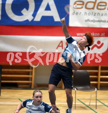 Badminton. Oesterreichische Meisterschaften.  Simon Yu Xuan Wang, Laura Hasenbichler..    Klagenfurt, am 30.1.2026
Foto: Kuess
www.qspictures.net
---
pressefotos, pressefotografie, kuess, qs, qspictures, sport, bild, bilder, bilddatenbank