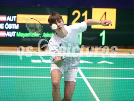 Badminton. Oesterreichische Meisterschaften.  Jakob Mayerhofer.    Klagenfurt, am 30.1.2026
Foto: Kuess
www.qspictures.net
---
pressefotos, pressefotografie, kuess, qs, qspictures, sport, bild, bilder, bilddatenbank