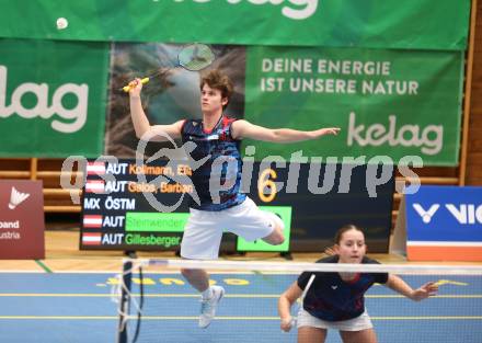 Badminton. Oesterreichische Meisterschaften.  Felix Steinwender, Hanna Gillesberger.    Klagenfurt, am 30.1.2026
Foto: Kuess
www.qspictures.net
---
pressefotos, pressefotografie, kuess, qs, qspictures, sport, bild, bilder, bilddatenbank