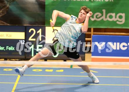 Badminton. Oesterreichische Meisterschaften.  Felix Steinwender.  Klagenfurt, am 30.1.2026
Foto: Kuess
www.qspictures.net
---
pressefotos, pressefotografie, kuess, qs, qspictures, sport, bild, bilder, bilddatenbank