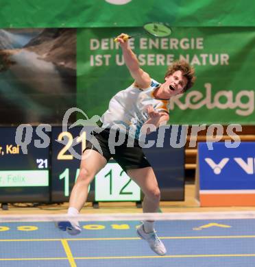 Badminton. Oesterreichische Meisterschaften.  Felix Steinwender.  Klagenfurt, am 30.1.2026
Foto: Kuess
www.qspictures.net
---
pressefotos, pressefotografie, kuess, qs, qspictures, sport, bild, bilder, bilddatenbank