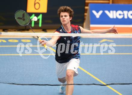 Badminton. Oesterreichische Meisterschaften.  Felix Steinwender.    Klagenfurt, am 30.1.2026
Foto: Kuess
www.qspictures.net
---
pressefotos, pressefotografie, kuess, qs, qspictures, sport, bild, bilder, bilddatenbank
