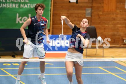 Badminton. Oesterreichische Meisterschaften.  Felix Steinwender, Hanna Gillesberger.    Klagenfurt, am 30.1.2026
Foto: Kuess
www.qspictures.net
---
pressefotos, pressefotografie, kuess, qs, qspictures, sport, bild, bilder, bilddatenbank