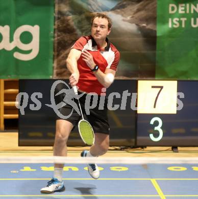 Badminton. Oesterreichische Meisterschaften. Markus Grutschnig.  Klagenfurt, am 30.1.2026
Foto: Kuess
www.qspictures.net
---
pressefotos, pressefotografie, kuess, qs, qspictures, sport, bild, bilder, bilddatenbank