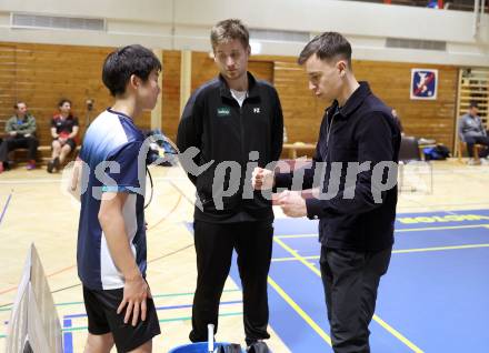 Badminton. Oesterreichische Meisterschaften.  Martin Zhang, Martin Cerkovnik.  Klagenfurt, am 30.1.2026
Foto: Kuess
www.qspictures.net
---
pressefotos, pressefotografie, kuess, qs, qspictures, sport, bild, bilder, bilddatenbank