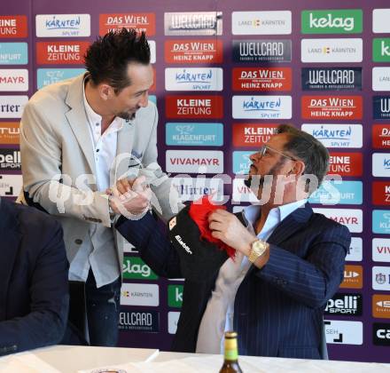 Fussball 2. Liga. Pressekonferenz AK Austria Klagenfurt.   Matthias Dollinger, Helmut Kaltenegger. . Klagenfurt, am 6.2..2026
Foto: Kuess
www.qspictures.net
---
pressefotos, pressefotografie, kuess, qs, qspictures, sport, bild, bilder, bilddatenbank