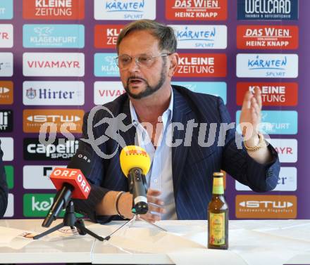 Fussball 2. Liga. Pressekonferenz AK Austria Klagenfurt.  Helmut Kaltenegger. Klagenfurt, am 6.2..2026
Foto: Kuess
www.qspictures.net
---
pressefotos, pressefotografie, kuess, qs, qspictures, sport, bild, bilder, bilddatenbank