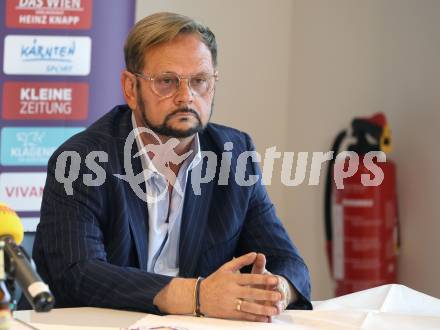 Fussball 2. Liga. Pressekonferenz AK Austria Klagenfurt.  Helmut Kaltenegger. Klagenfurt, am 6.2..2026
Foto: Kuess
www.qspictures.net
---
pressefotos, pressefotografie, kuess, qs, qspictures, sport, bild, bilder, bilddatenbank