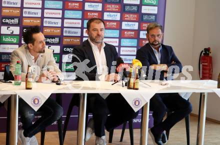 Fussball 2. Liga. Pressekonferenz AK Austria Klagenfurt.  Matthias Dollinger, Zeljko Karajica, Helmut Kaltenegger. Klagenfurt, am 6.2..2026
Foto: Kuess
www.qspictures.net
---
pressefotos, pressefotografie, kuess, qs, qspictures, sport, bild, bilder, bilddatenbank