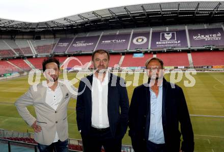 Fussball 2. Liga. Pressekonferenz AK Austria Klagenfurt.  Matthias Dollinger. Zeljko Karajica, Helmut Kaltenegger. Klagenfurt, am 6.2..2026
Foto: Kuess
www.qspictures.net
---
pressefotos, pressefotografie, kuess, qs, qspictures, sport, bild, bilder, bilddatenbank
