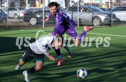 Fussball 2. Liga Testspiel. SK Austria Klagenfurt gegen ND Ilirija.  Elias Jandrisevits  (Klagenfurt). Klagenfurt, am 13.2.2026
Foto: Kuess
---
pressefotos, pressefotografie, kuess, qs, qspictures, sport, bild, bilder, bilddatenbank