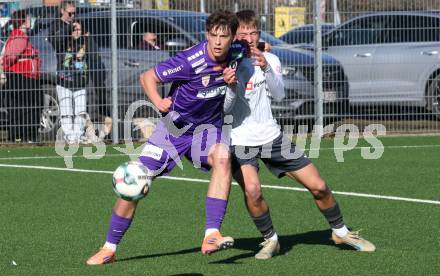 Fussball 2. Liga Testspiel. SK Austria Klagenfurt gegen ND Ilirija.  Matteo Kitz  (Klagenfurt)). Klagenfurt, am 13.2.2026
Foto: Kuess
---
pressefotos, pressefotografie, kuess, qs, qspictures, sport, bild, bilder, bilddatenbank