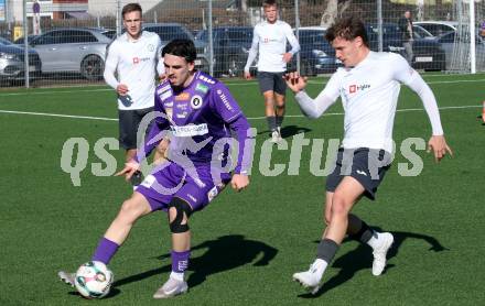 Fussball 2. Liga Testspiel. SK Austria Klagenfurt gegen ND Ilirija.  Almir Oda  (Klagenfurt)). Klagenfurt, am 13.2.2026
Foto: Kuess
---
pressefotos, pressefotografie, kuess, qs, qspictures, sport, bild, bilder, bilddatenbank
