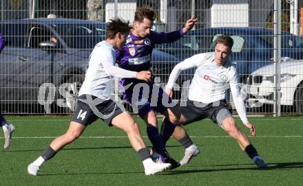 Fussball 2. Liga Testspiel. SK Austria Klagenfurt gegen ND Ilirija.  Marc Andre Schmerboeck  (Klagenfurt)). Klagenfurt, am 13.2.2026
Foto: Kuess
---
pressefotos, pressefotografie, kuess, qs, qspictures, sport, bild, bilder, bilddatenbank