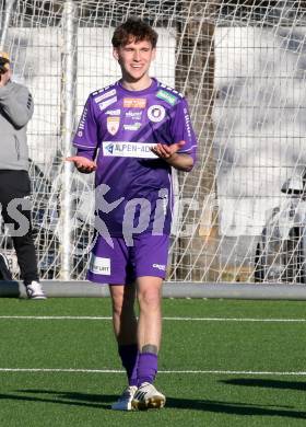 Fussball 2. Liga Testspiel. SK Austria Klagenfurt gegen ND Ilirija.  Torjubel Matthias Dollinger  (Klagenfurt). Klagenfurt, am 13.2.2026
Foto: Kuess
---
pressefotos, pressefotografie, kuess, qs, qspictures, sport, bild, bilder, bilddatenbank