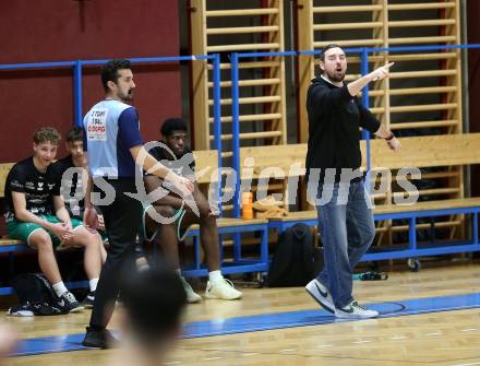 Basketball 2. Liga 2025/2026. Grunddurchgang 18. Runde.  Woerthersee Piraten gegen Future Team Steiermark. Trainer Denys Parvadov  (Steiermark). Klagenfurt, am 14.2.2026
Foto: Kuess
---
pressefotos, pressefotografie, kuess, qs, qspictures, sport, bild, bilder, bilddatenbank