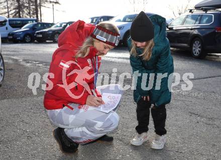 Snowboard. Empfang Silbermedaillengewinnerin bei Olympia Sabine Payer.  Sabine Payer, . Simonhoehe,  am 15.2.2026.
Foto: Kuess
www.qspictures.net
---
pressefotos, pressefotografie, kuess, qs, qspictures, sport, bild, bilder, bilddatenbank