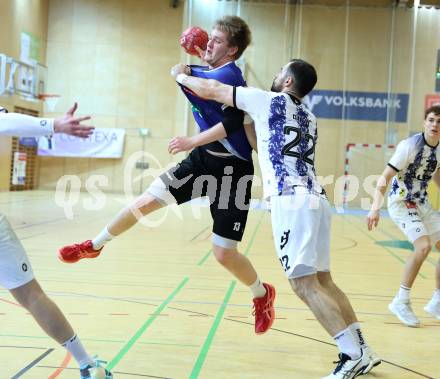 Handball Bundesliga. HLA. SC Ferlach gegen Hard.  David Gysin (SCF),   (Hard.  Ferlach, am 14.2.2026.
Foto: Kuess
www.qspictures.net
---
pressefotos, pressefotografie, kuess, qs, qspictures, sport, bild, bilder, bilddatenbank