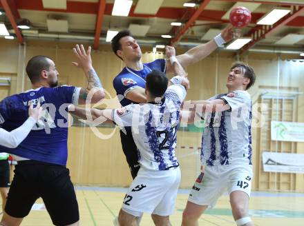 Handball Bundesliga. HLA. SC Ferlach gegen Hard.  Toni Perkusic (SCF),   (Hard.  Ferlach, am 14.2.2026.
Foto: Kuess
www.qspictures.net
---
pressefotos, pressefotografie, kuess, qs, qspictures, sport, bild, bilder, bilddatenbank