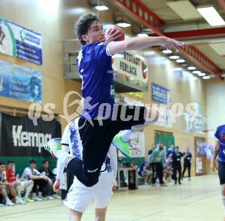 Handball Bundesliga. HLA. SC Ferlach gegen Hard.  Stefan Wuzella (SCF)  Ferlach, am 14.2.2026.
Foto: Kuess
www.qspictures.net
---
pressefotos, pressefotografie, kuess, qs, qspictures, sport, bild, bilder, bilddatenbank