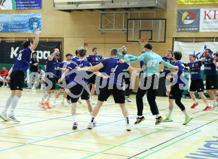 Handball Bundesliga. HLA. SC Ferlach gegen Hard.  Jubel   (SCF),   (Hard.  Ferlach, am 14.2.2026.
Foto: Kuess
www.qspictures.net
---
pressefotos, pressefotografie, kuess, qs, qspictures, sport, bild, bilder, bilddatenbank