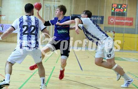 Handball Bundesliga. HLA. SC Ferlach gegen Hard.  David Gysin (SCF),   (Hard.  Ferlach, am 14.2.2026.
Foto: Kuess
www.qspictures.net
---
pressefotos, pressefotografie, kuess, qs, qspictures, sport, bild, bilder, bilddatenbank