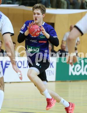 Handball Bundesliga. HLA. SC Ferlach gegen Hard.  David Gysin (SCF).  Ferlach, am 14.2.2026.
Foto: Kuess
www.qspictures.net
---
pressefotos, pressefotografie, kuess, qs, qspictures, sport, bild, bilder, bilddatenbank