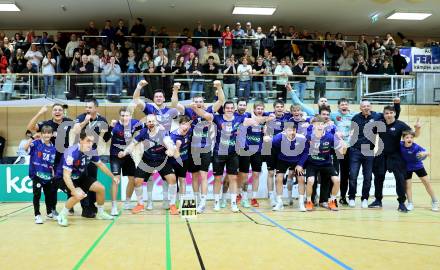Handball Bundesliga. HLA. SC Ferlach gegen Hard.  Jubel   (SCF),   (Hard.  Ferlach, am 14.2.2026.
Foto: Kuess
www.qspictures.net
---
pressefotos, pressefotografie, kuess, qs, qspictures, sport, bild, bilder, bilddatenbank