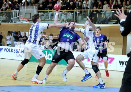 Handball Bundesliga. HLA. SC Ferlach gegen Hard.  Blaz Noyan (SCF),   (Hard.  Ferlach, am 14.2.2026.
Foto: Kuess
www.qspictures.net
---
pressefotos, pressefotografie, kuess, qs, qspictures, sport, bild, bilder, bilddatenbank