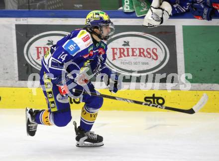Eishockey ICE Bundesliga.  Winn2day ICE Hockey League. VSV gegen Pioneers Vorarlberg.  Johannes Tschurnig   (VSV). Villach, am 22.2.2026.
Foto: Kuess
www.qspictures.net
---
pressefotos, pressefotografie, kuess, qs, qspictures, sport, bild, bilder, bilddatenbank