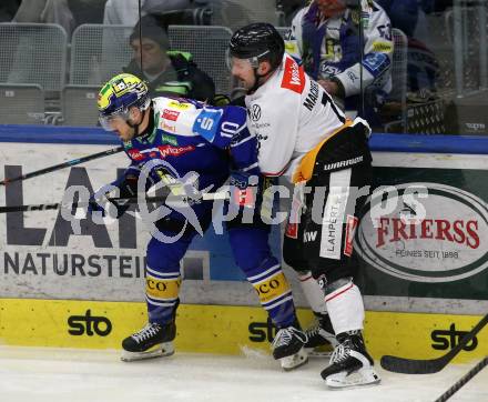 Eishockey ICE Bundesliga.  Winn2day ICE Hockey League. VSV gegen Pioneers Vorarlberg.  Thomas Vallant   (VSV), Kevin Macierzynski    (Vorarlberg). Villach, am 22.2.2026.
Foto: Kuess
www.qspictures.net
---
pressefotos, pressefotografie, kuess, qs, qspictures, sport, bild, bilder, bilddatenbank