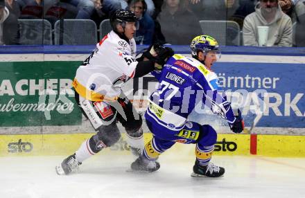 Eishockey ICE Bundesliga.  Winn2day ICE Hockey League. VSV gegen Pioneers Vorarlberg.  Philipp Lindner   (VSV), Michael Kernberger    (Vorarlberg). Villach, am 22.2.2026.
Foto: Kuess
www.qspictures.net
---
pressefotos, pressefotografie, kuess, qs, qspictures, sport, bild, bilder, bilddatenbank