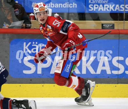 Eishockey ICE Bundesliga.  Winn2day ICE Hockey League. KAC gegen Hydro Fehervar AV 19.  Gerrit Boehs  (KAC). Klagenfurt, am 16.1.2026
Foto: Kuess
www.qspictures.net
---
pressefotos, pressefotografie, kuess, qs, qspictures, sport, bild, bilder, bilddatenbank