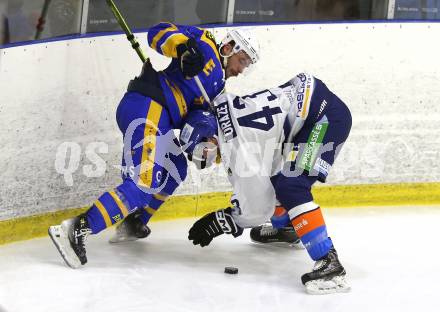 Eishockey AHC Division I. Althofen gegen Steindorf.  Kevin Schettina (Althofen),  Martin Oraze  (Steindorf). Althofen, am 3.1.2026.
Foto: Kuess
www.qspictures.net
---
pressefotos, pressefotografie, kuess, qs, qspictures, sport, bild, bilder, bilddatenbank