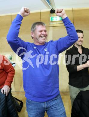 Handball Bundesliga. HLA. SC Ferlach gegen Hard. Jubel Walter Perkounig  (SCF),   (Hard.  Ferlach, am 14.2.2026.
Foto: Kuess
www.qspictures.net
---
pressefotos, pressefotografie, kuess, qs, qspictures, sport, bild, bilder, bilddatenbank