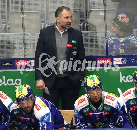 Eishockey ICE Bundesliga.  Winn2day ICE Hockey League. VSV gegen Olimpija Ljubljana.  Trainer Pierre Allard  (VSV). Klagenfurt, am 1.2..2026
Foto: Kuess
www.qspictures.net
---
pressefotos, pressefotografie, kuess, qs, qspictures, sport, bild, bilder, bilddatenbank